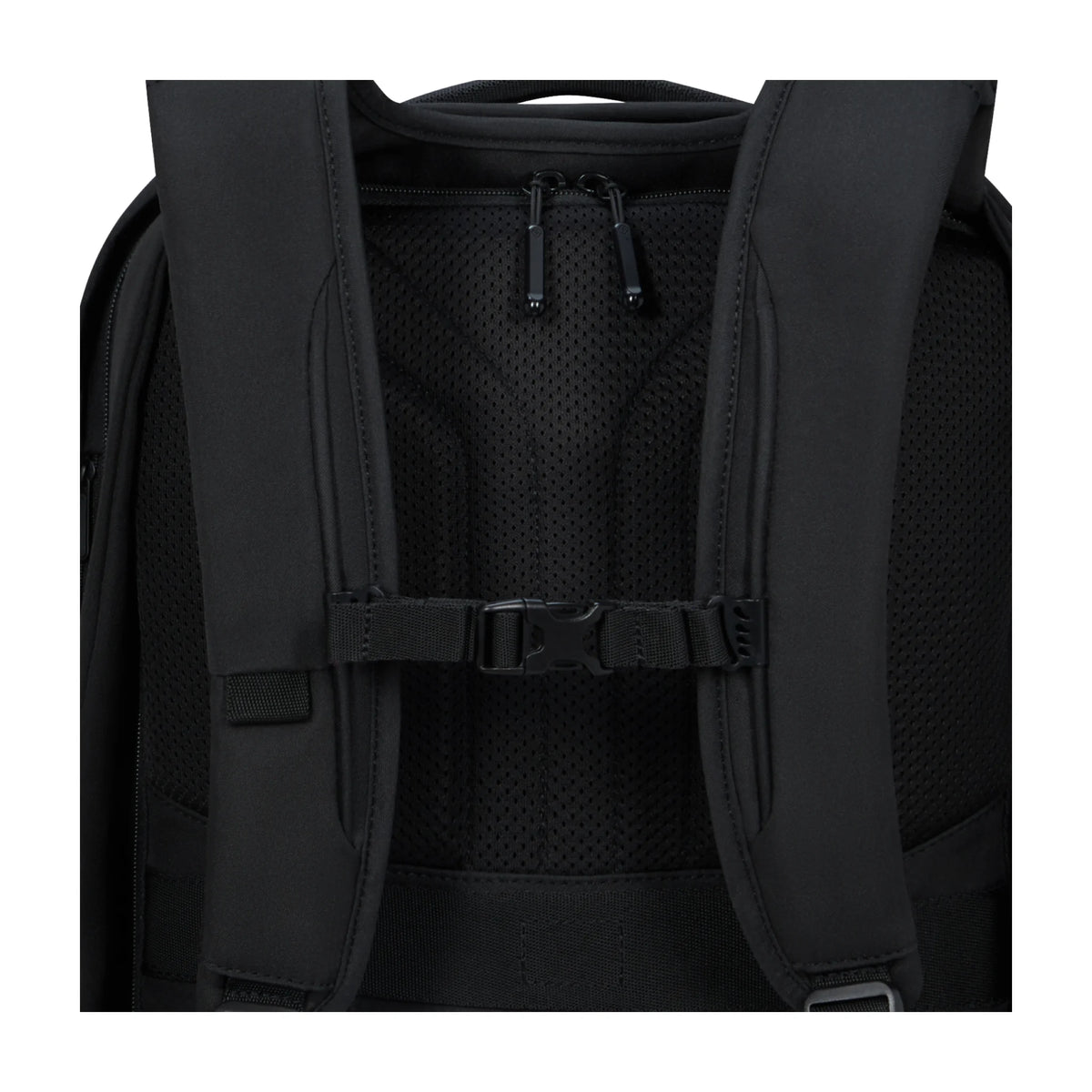 Dettaglio finiture e hardware di Samsonite Securipak 2.0 Zaino - Nero