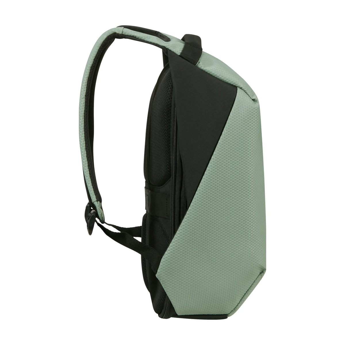 Dettaglio laterale e fondo di Samsonite Securipak 2.0 Zaino - Light Sage