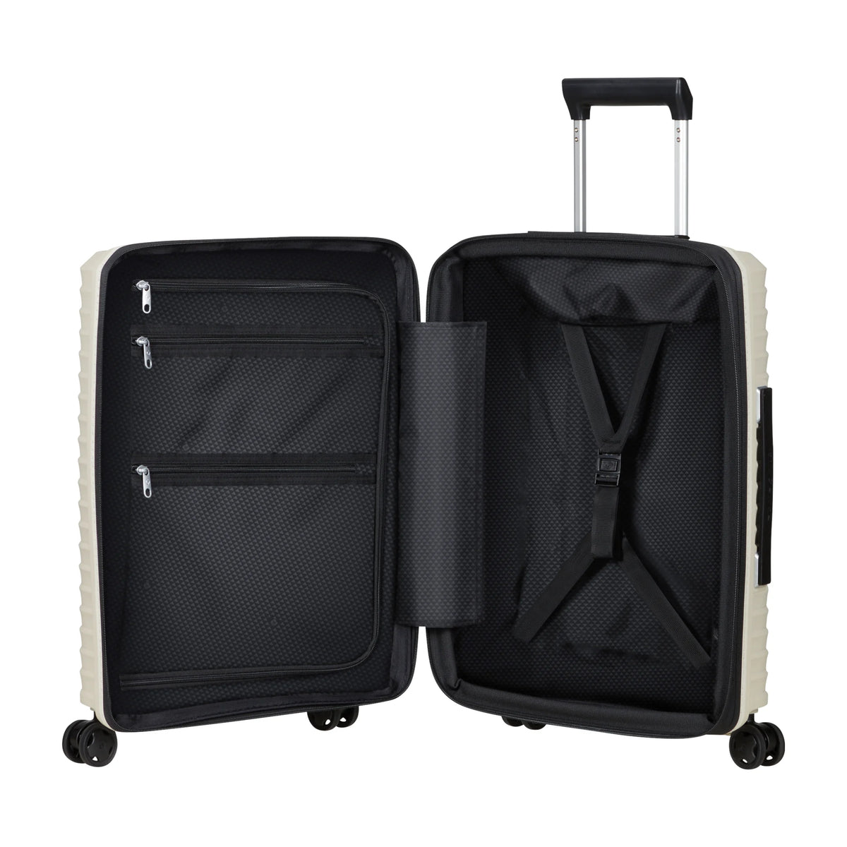 Organizzazione interna e scomparti di Samsonite Upscape Trolley (4 Ruote) - Sandstone