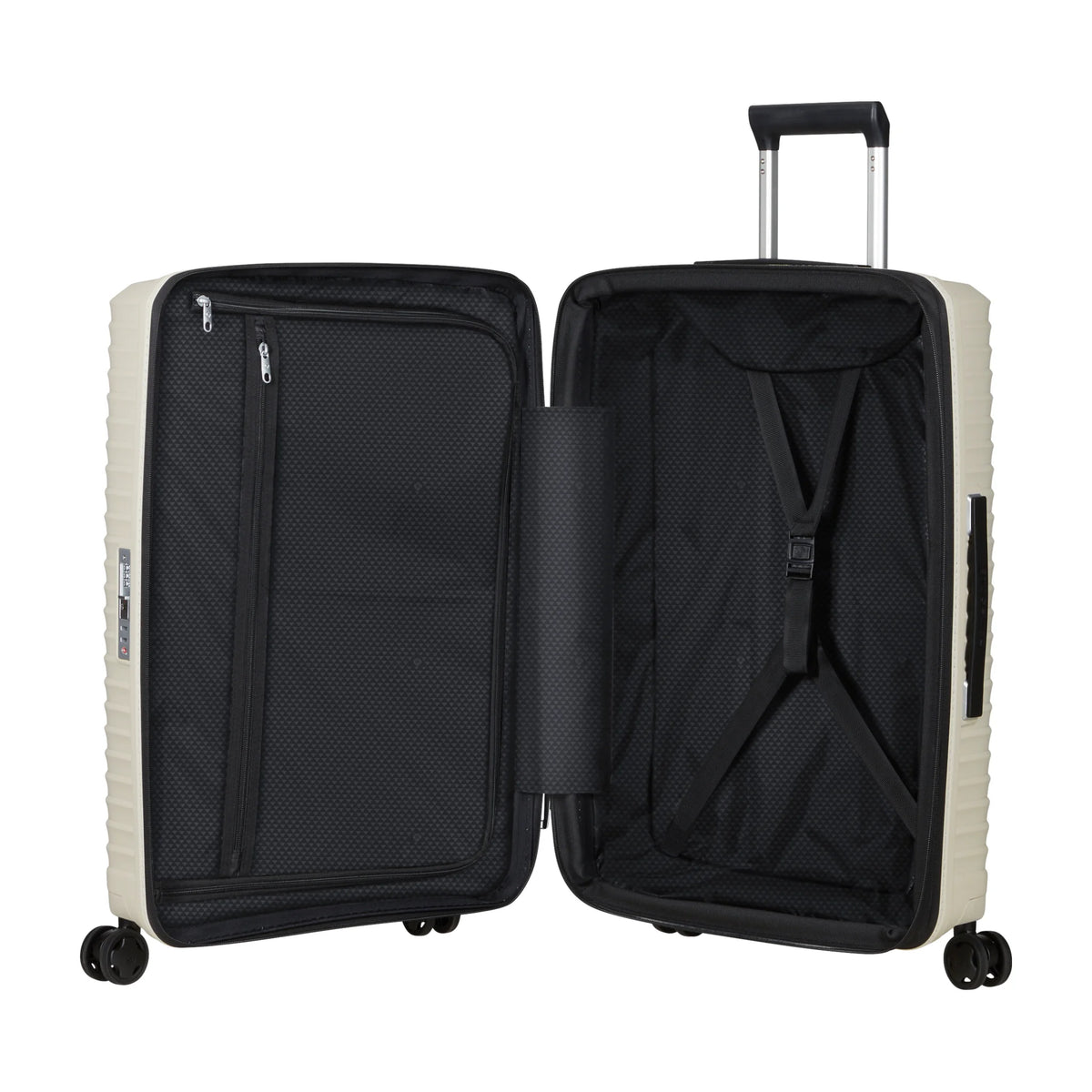 Organizzazione interna e scomparti di Samsonite Upscape Trolley (4 Ruote) - Sandstone