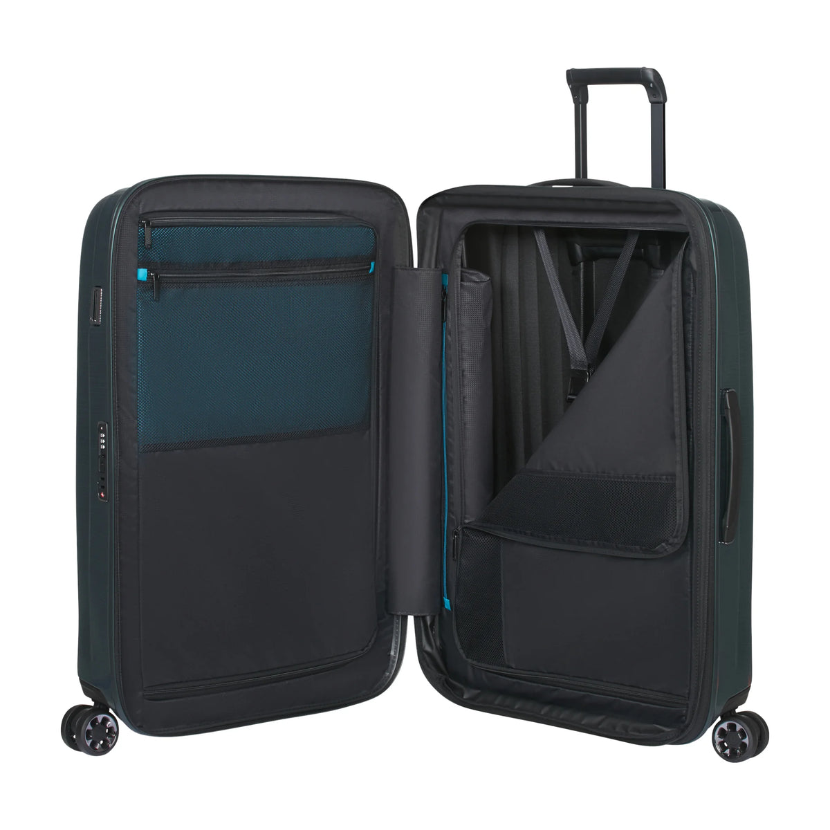Organizzazione interna e scomparti di Samsonite Nexis Trolley (4 Ruote) - Deep Forest