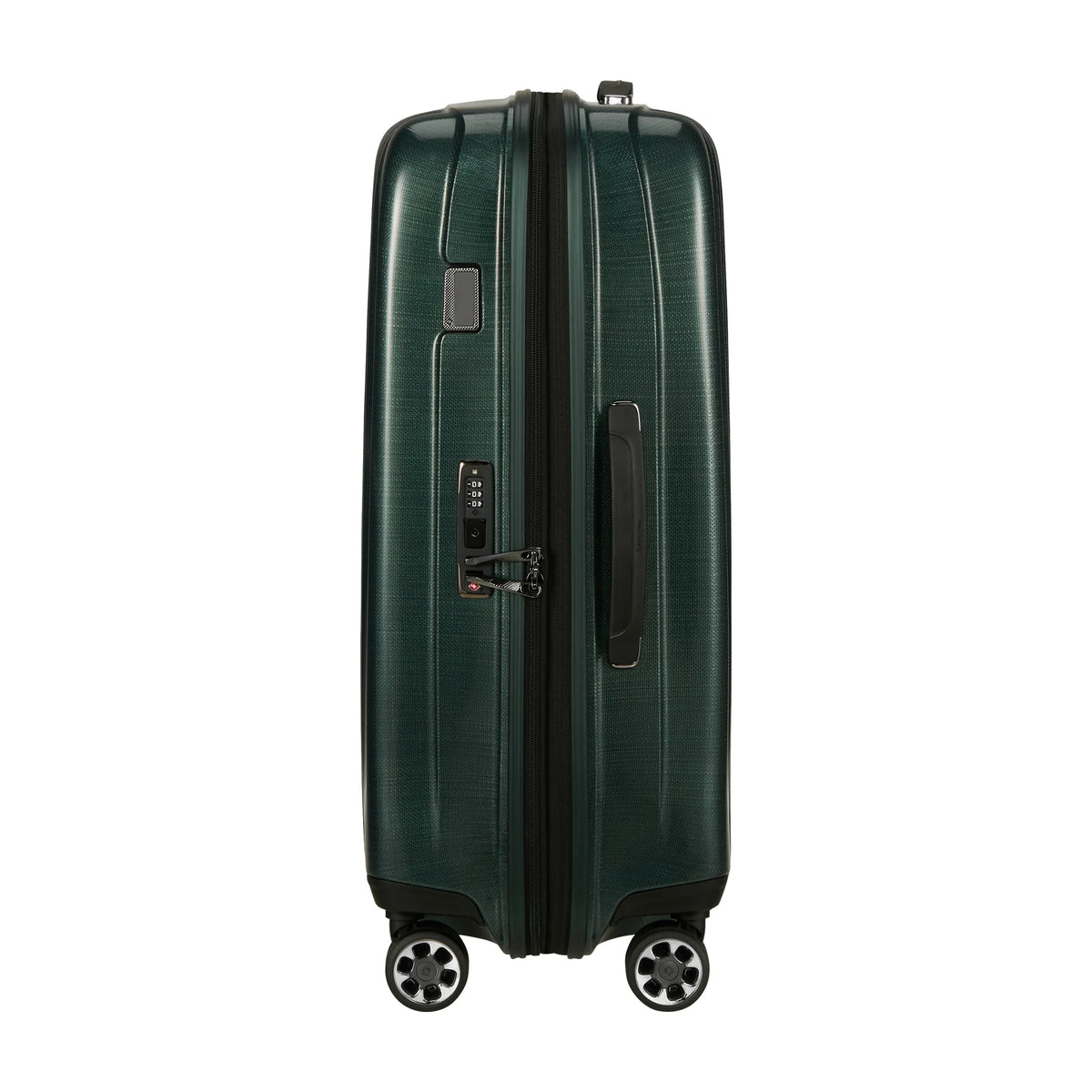 Dettaglio laterale e fondo di Samsonite Nexis Trolley (4 Ruote) - Deep Forest