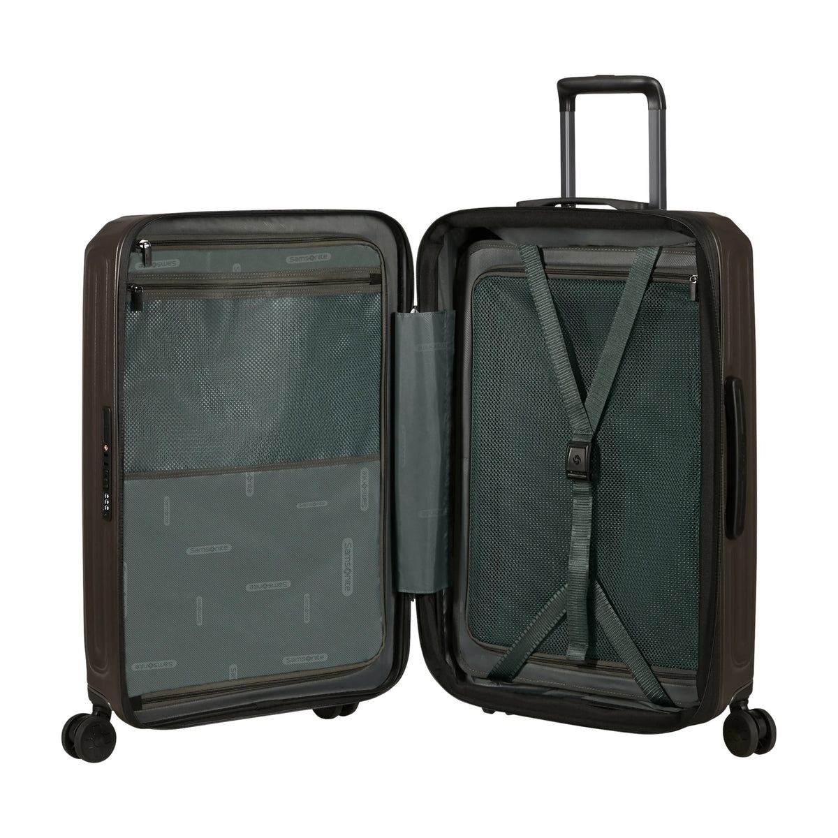 Organizzazione interna e scomparti di Samsonite 2Wander Trolley (4 Ruote) - Matt Brown