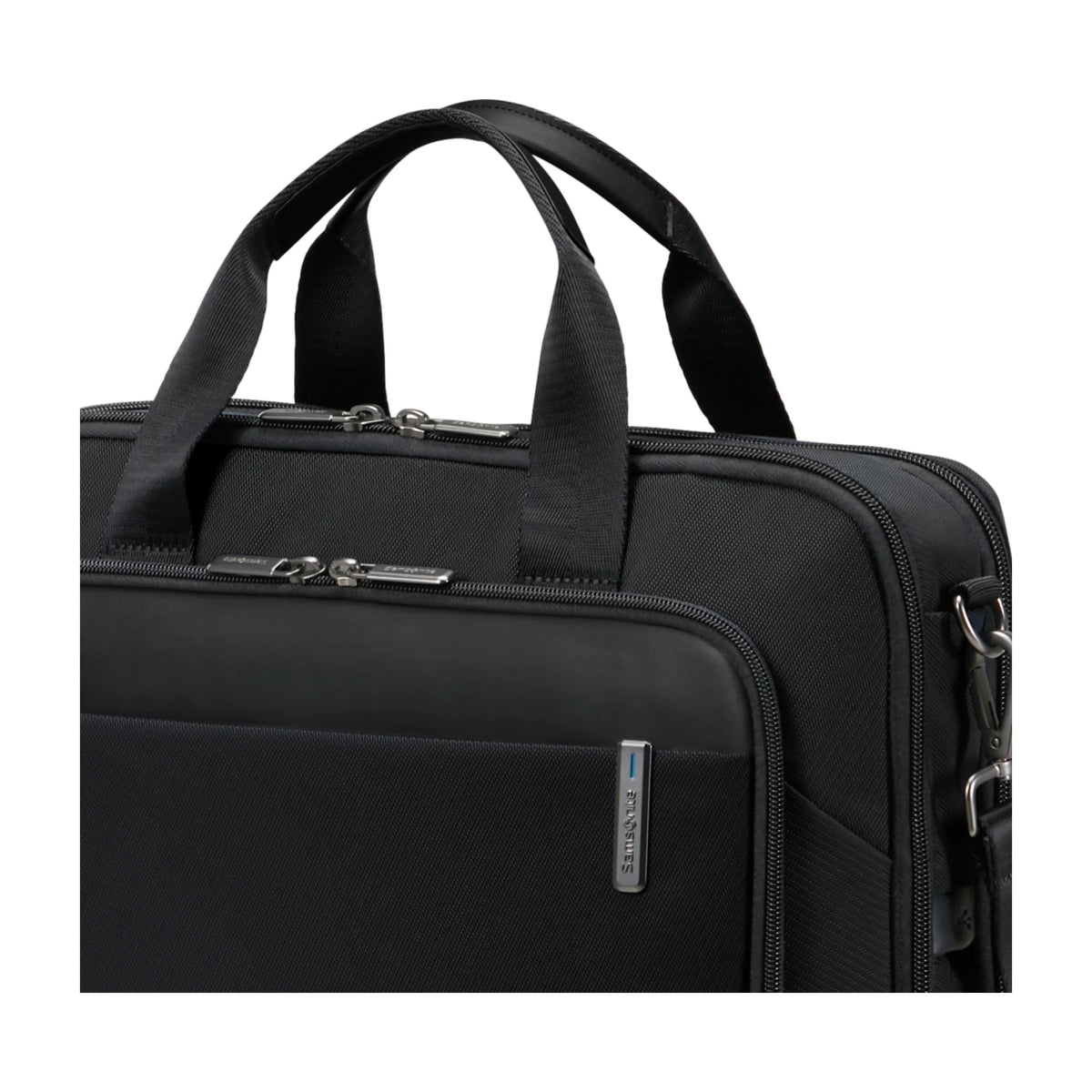 Dettaglio finiture e hardware di Samsonite Evosight Cartella - Nero