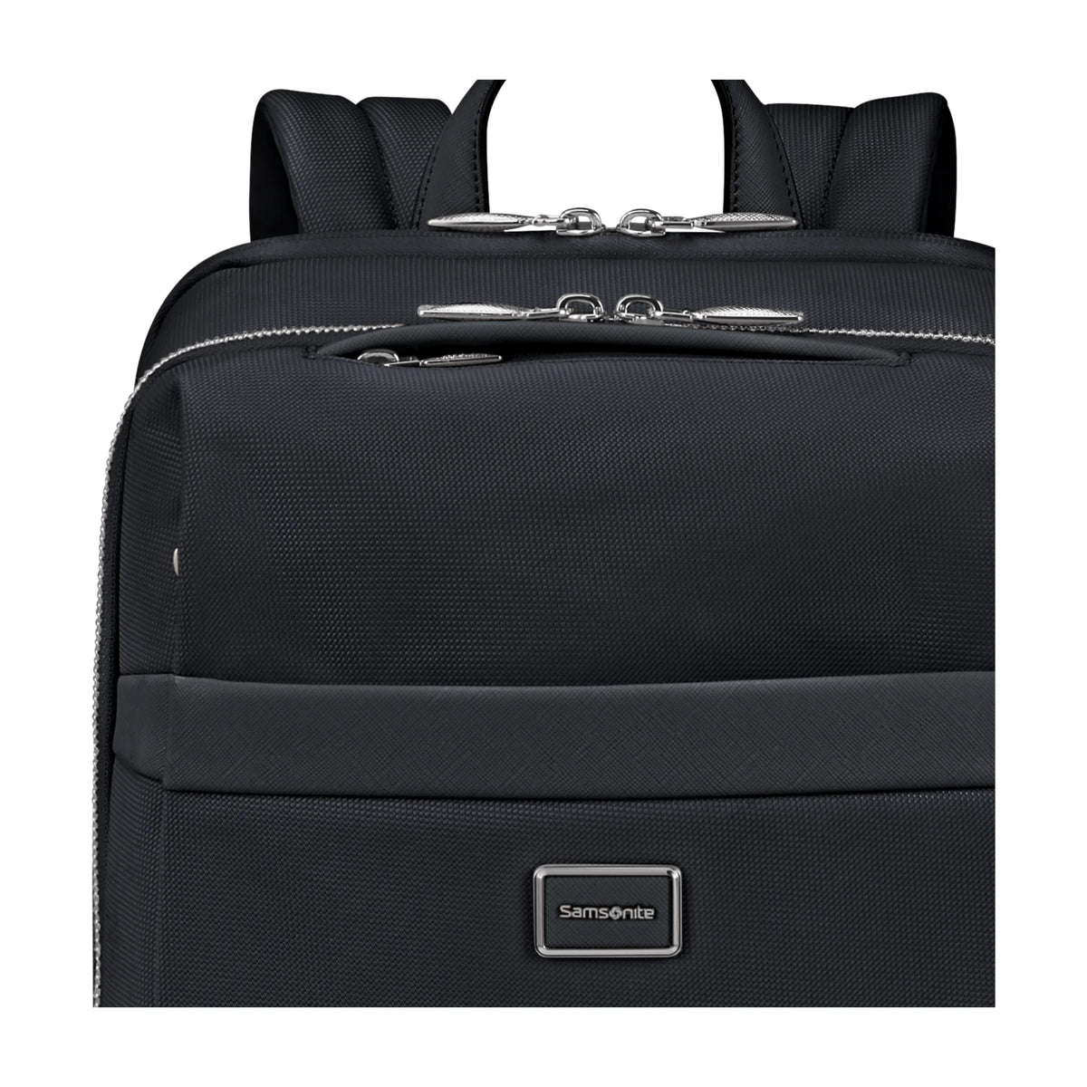 Dettaglio finiture e hardware di Samsonite Image Biz Zaino Business - Nero