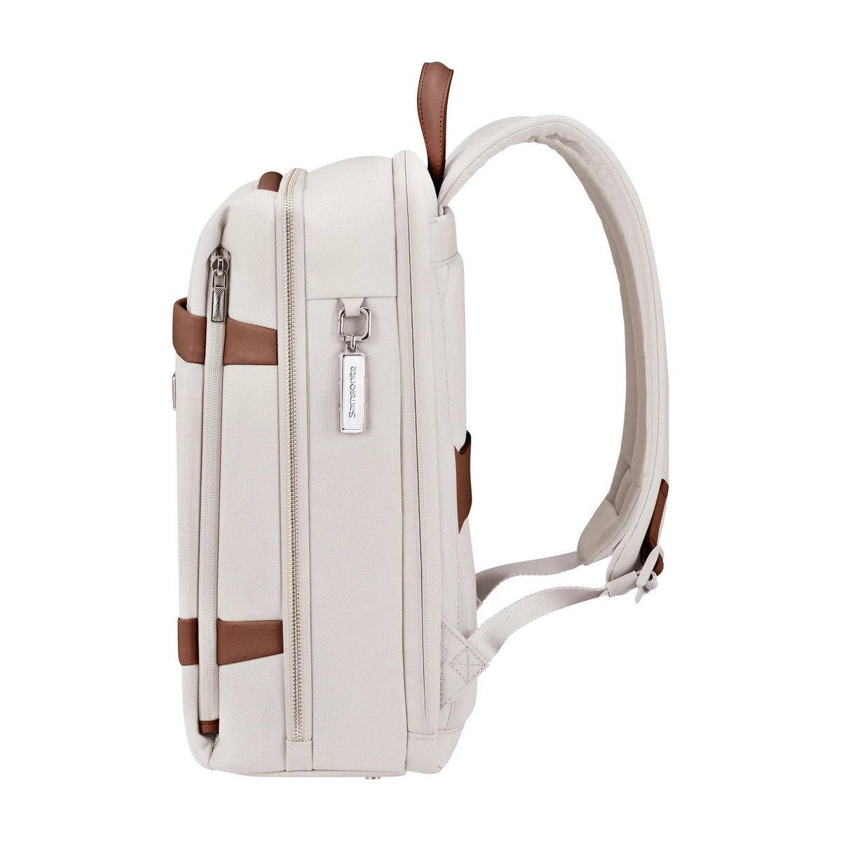 Dettaglio laterale e fondo di Samsonite Image Biz Zaino Business - Ivory