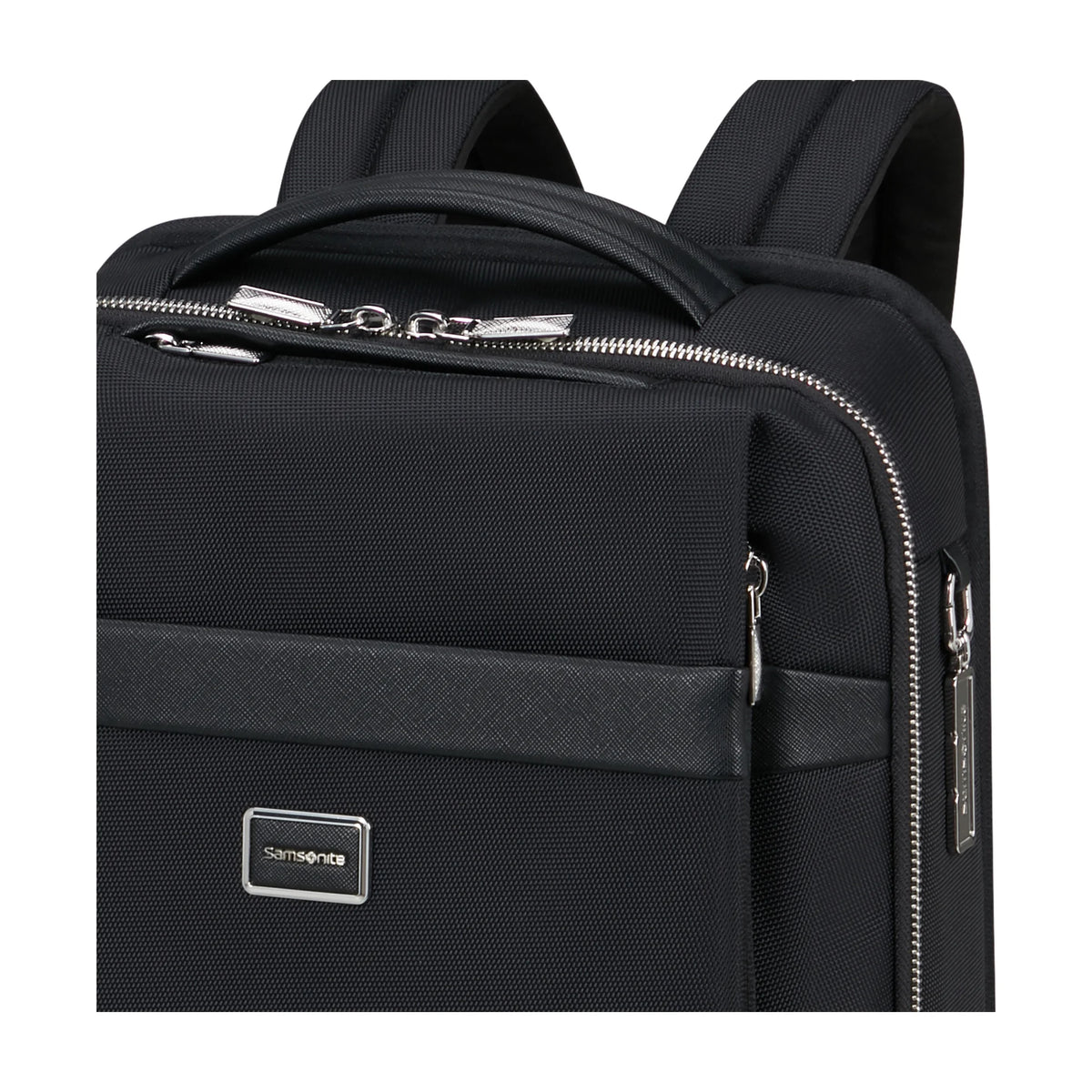 Dettaglio finiture e hardware di Samsonite Image Biz Zaino Business - Nero
