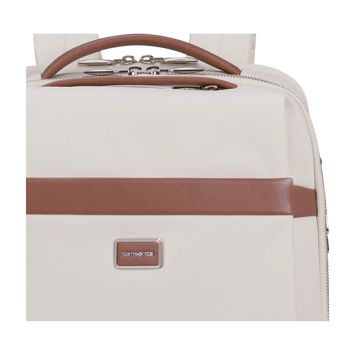 Dettaglio finiture e hardware di Samsonite Image Biz Zaino Business - Ivory