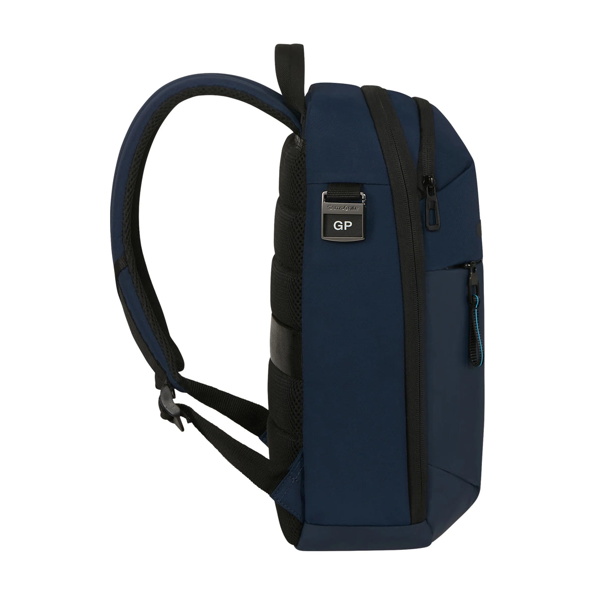 Dettaglio laterale e fondo di Samsonite Moderny Zaino - Blu