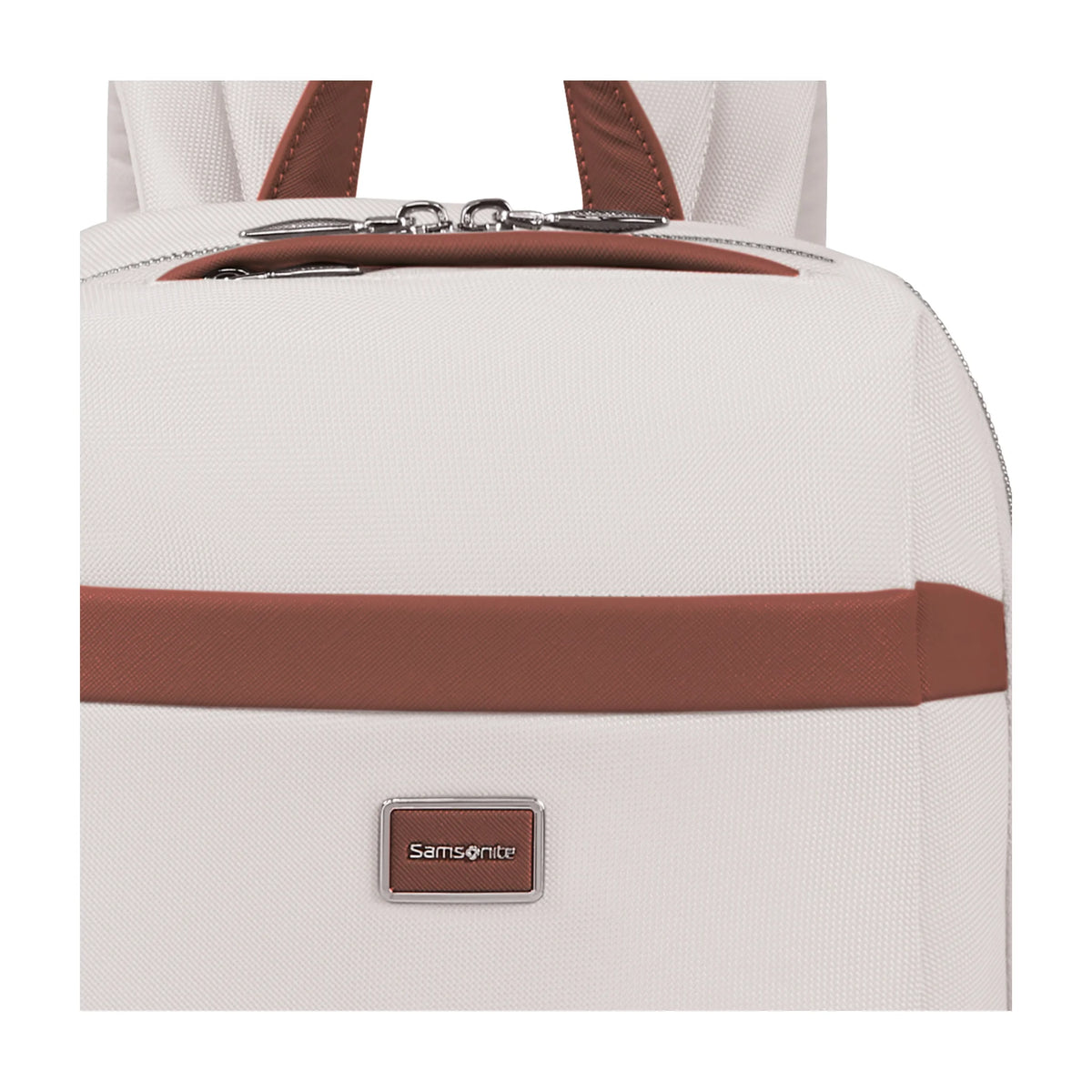 Dettaglio finiture e hardware di Samsonite Image Biz Zaino Lifestyle - Ivory