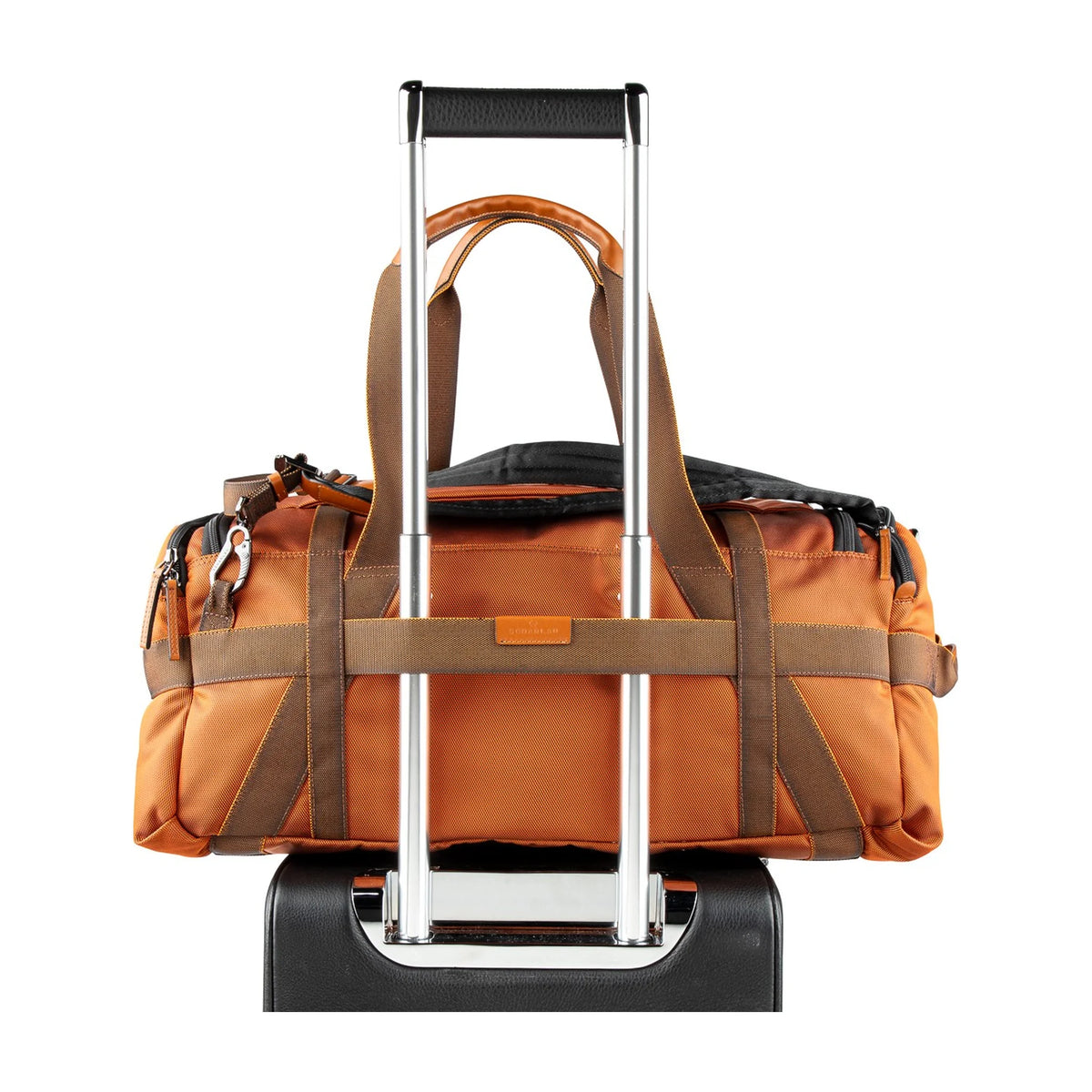 Elementi e accessori inclusi in PEACEMAKER - Scharlau First Class Zaino da Viaggio e Underseat - Arancia