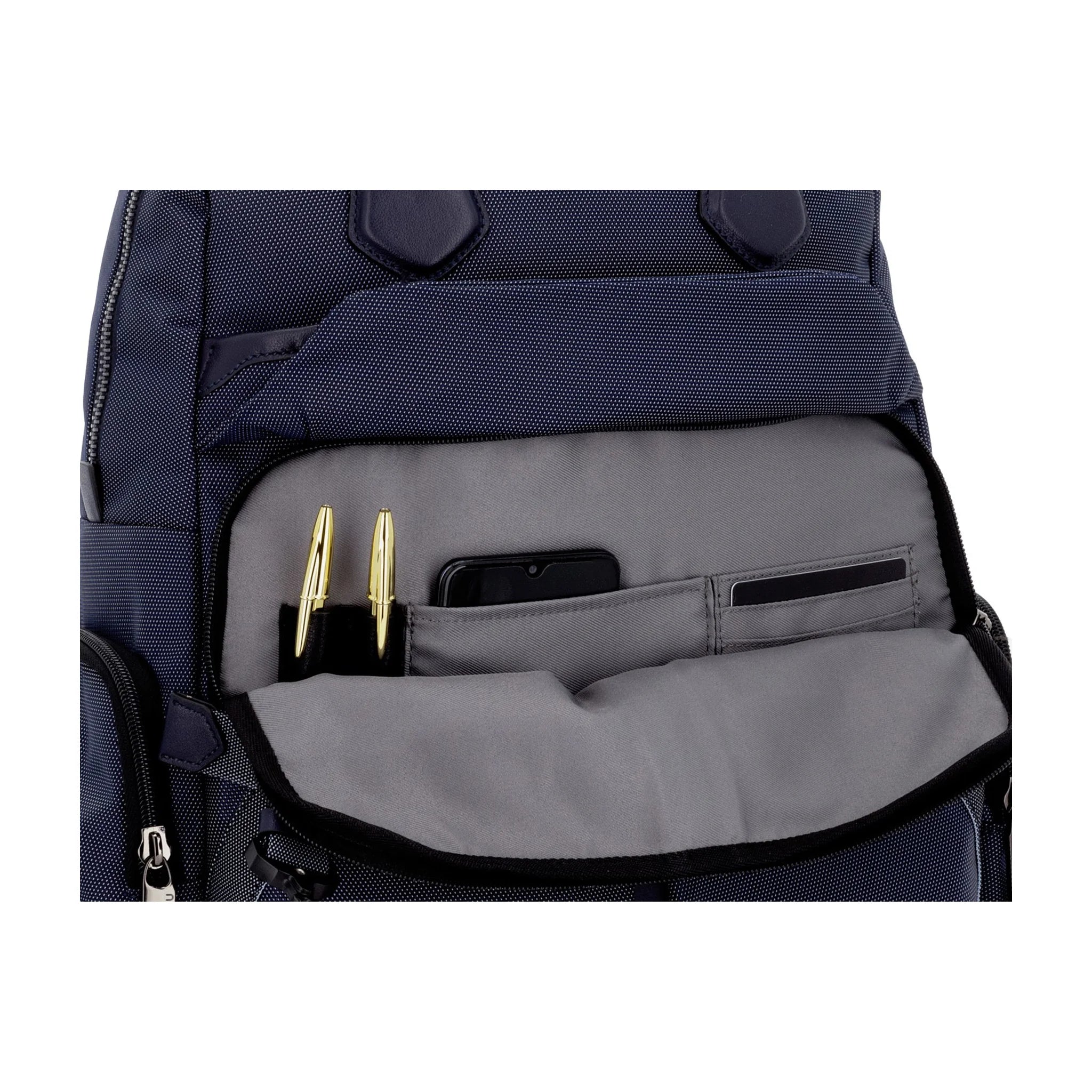Organizzazione interna e scomparti di SPACE SHUTTLE - Scharlau First Class Zaino Business - Blu