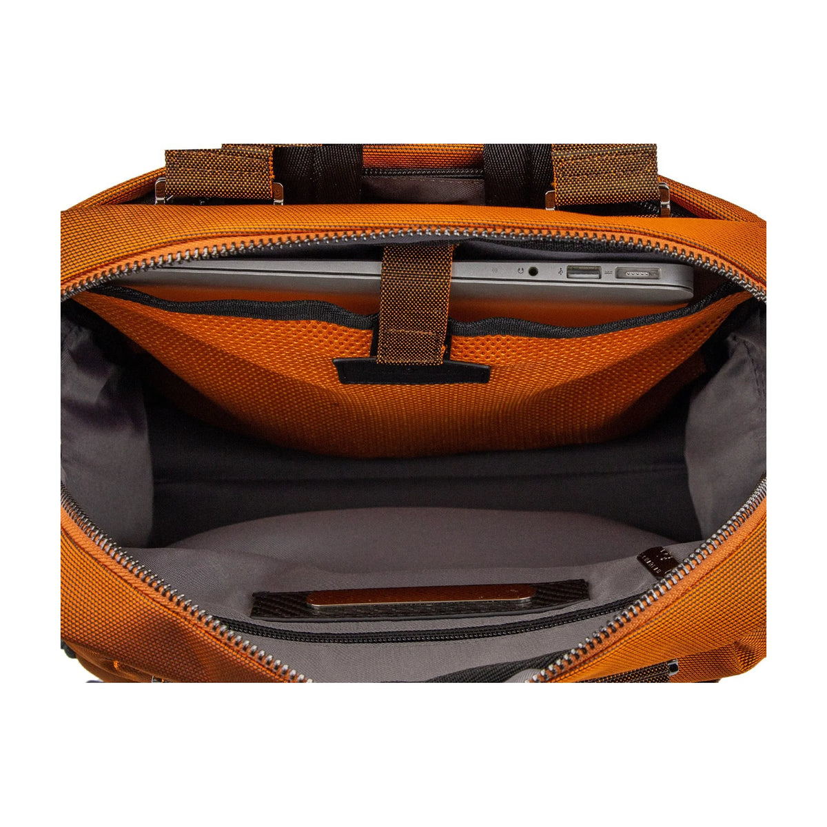 Organizzazione interna e scomparti di SPACE SHUTTLE - Scharlau First Class Zaino Business - Arancia